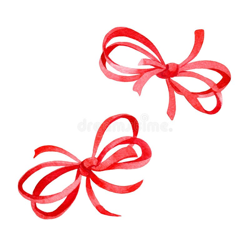 Ribbons, new year and Christmas decor royalty free illustration