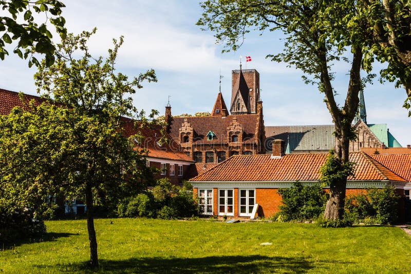 Ribe, Denemarken royalty-vrije stock foto Ribe, Denemarken royalty-vrije stock foto