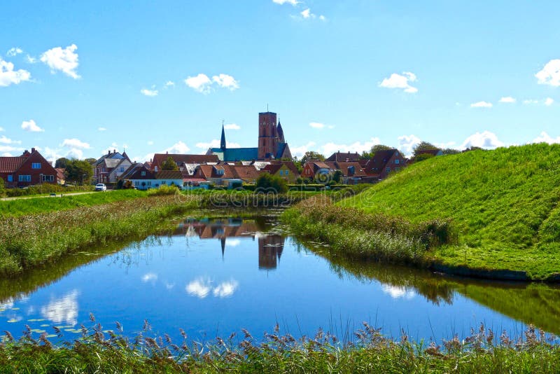 Ribe, Jutland, Denemarken royalty-vrije stock afbeeldingen Ribe, Jutland, Denemarken royalty-vrije stock afbeeldingen