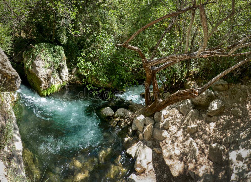 River Majaceite between the towns of El Bosque and Benamahoma on the  province of Cadiz, Spain Stock Photo - Alamy