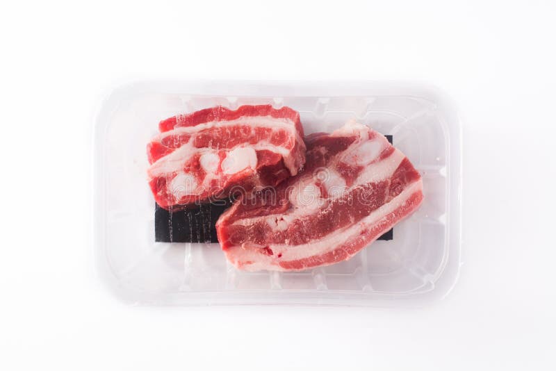 Meat packaging. Isolated stock photo. Image of over, meal 12401456