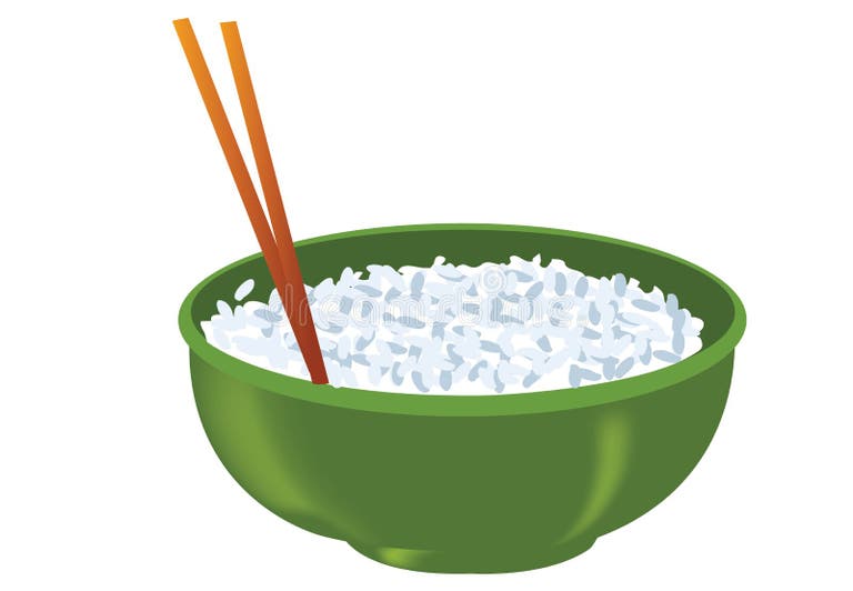 Red Bowl White Rice Stock Illustrations 2,901 Red Bowl White Rice