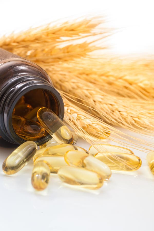 Rice bran oil stock image. Image of medical, supplement 87280693