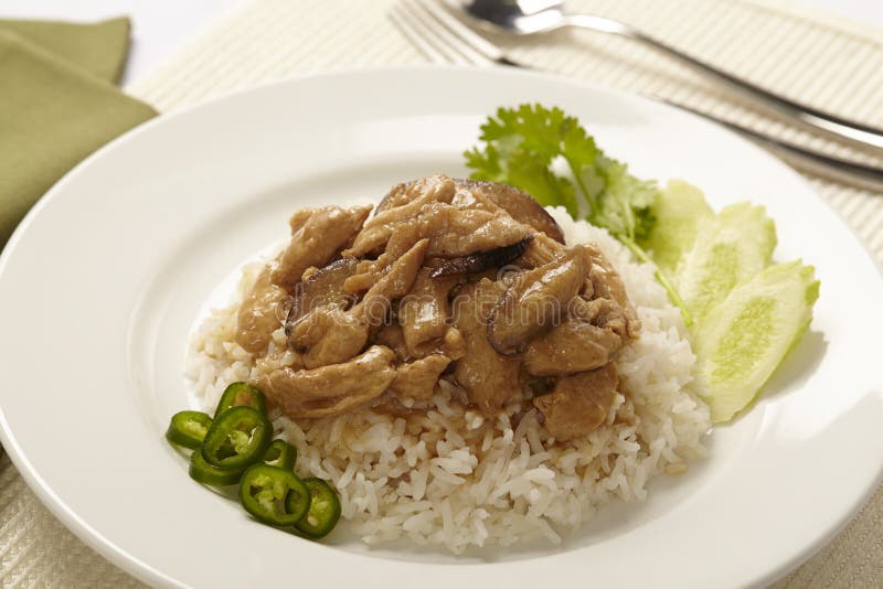 123 Chicken Breast Rice Vegetables Gravy Stock Photos Free & Royalty