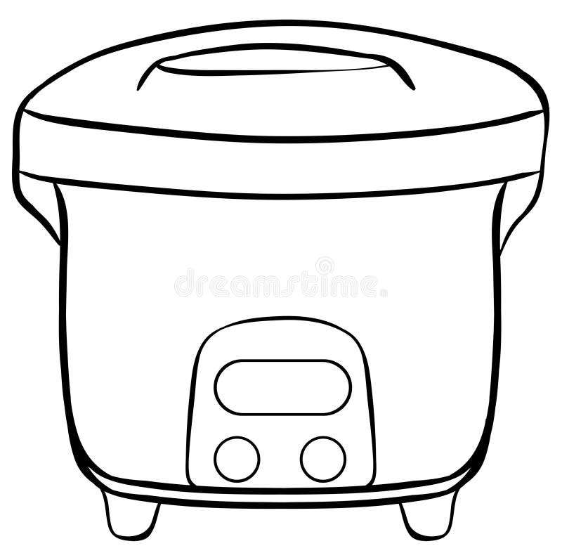 Rice cooker stock vector. Illustration of household, cooker - 52334183