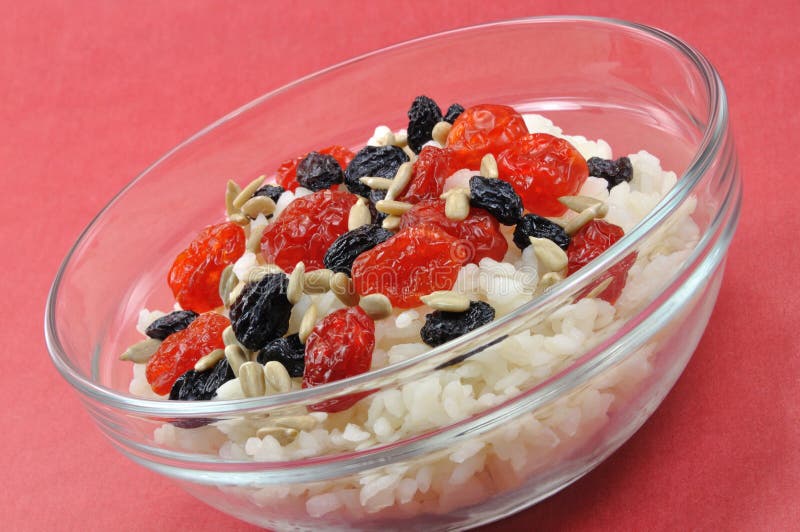 Rice with Dried Fruit and Sunflower Seeds