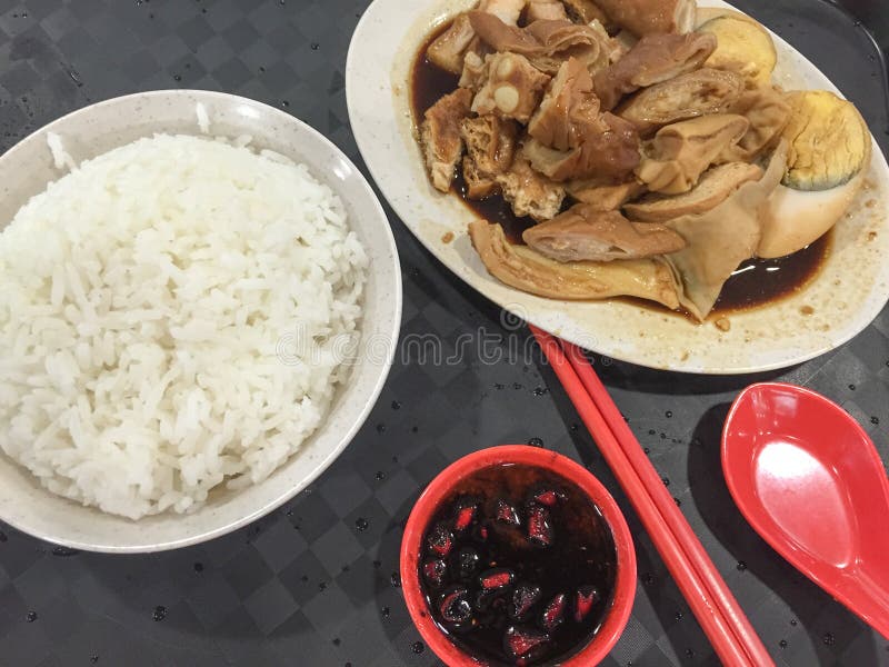Rice with duck and egg in Boracay, Philippines. Philippines atm machine stock images, royalty-free photos and pictures