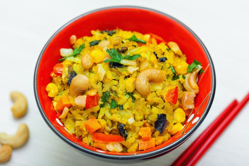 Rice food stock image. Image of background, parsley, restaurant 58484011