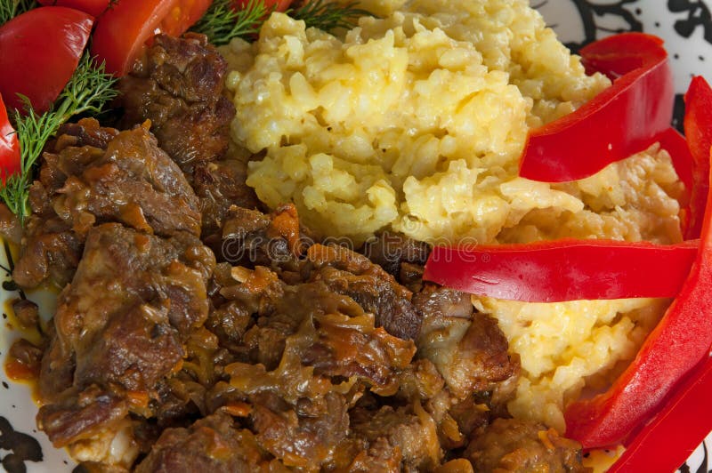 Rice and Lamb Stew with Vegetables Stock Image Image of cooked, lamb