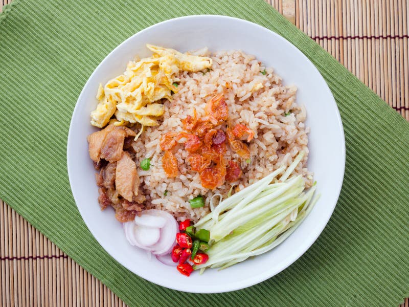 Rice Mixed with Shrimp paste, Real Thai Recipes