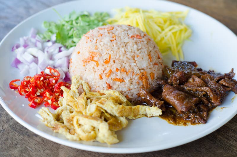 Rice Mixed with Shrimp paste