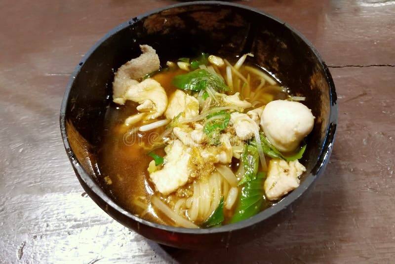 Rice noodle soup stock image. Image of foods, noodles 147491071