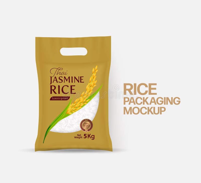 Rice Package Mockup Thailand Food Products, Vector Illustration Stock Vector - Illustration of element, diet: 198543016 Rice Package Mockup Thailand Food Products, Vector Illustration Stock Vector - Illustration of element, diet: 198543016