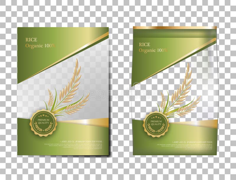 Download Rice Package Mockup Thailand Food Products, Vector ...