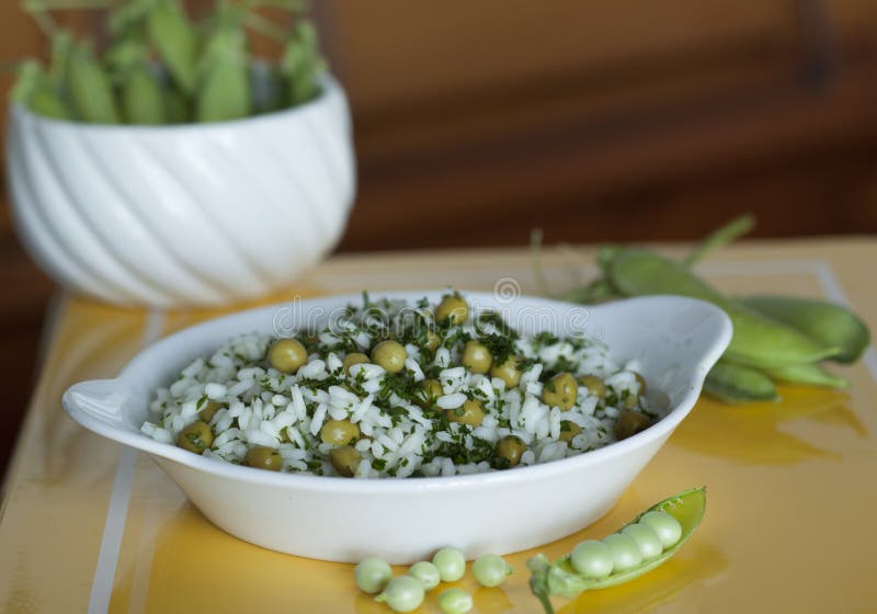 Rice and Peas, Italian Food Stock Photo Image of agriculture