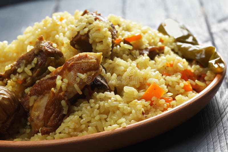 Rice Pilaf with Lamb Closeup Stock Image Image of still, dish 71373913