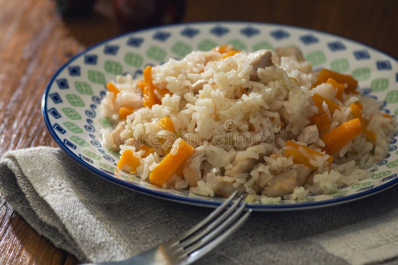 Rice Porridge with Vegetables and Meat Stock Image Image of eating