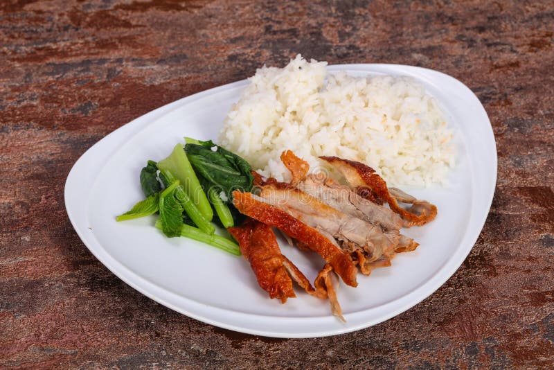 Rice with Roasted Duck Breast Stock