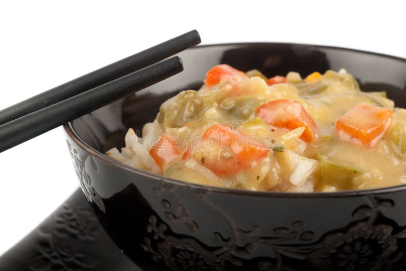 Rice with sauce stock photo. Image of food, chinese, grain 22464324