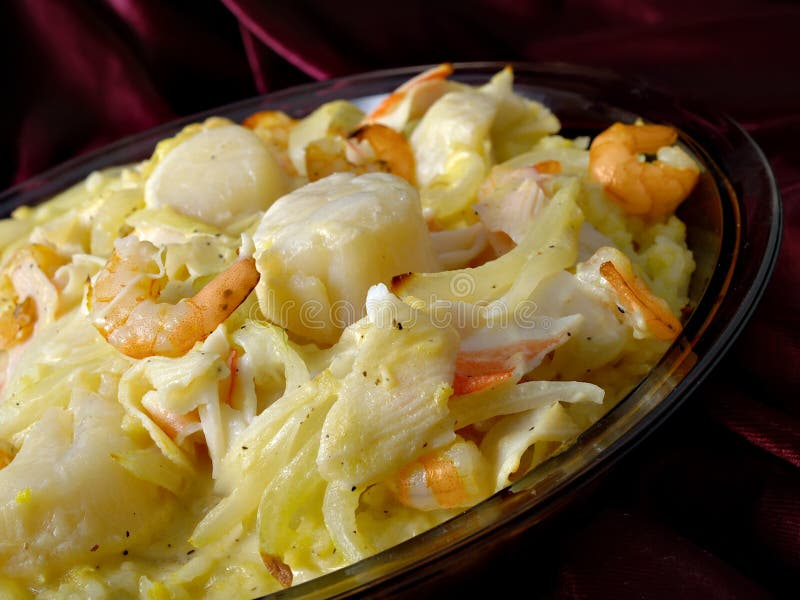 Rice Seafood Dish stock photo. Image of scallops, rice - 1623352