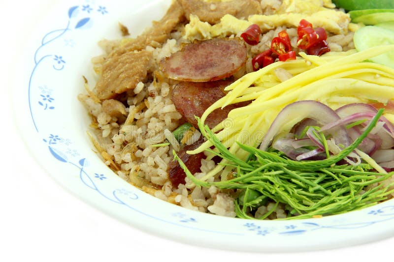 Rice Seasoned with Shrimp Paste Stock Image Image of meal, shrimp 41919515