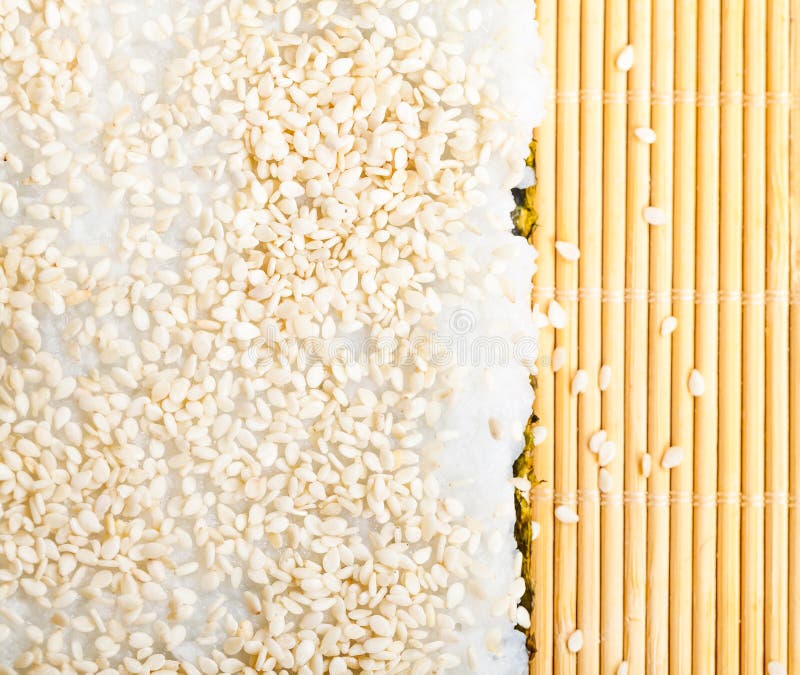 Rice with sesame stock photo. Image of restaurant, asia 52738666