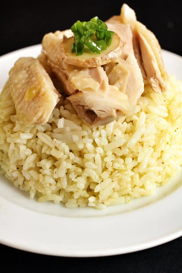 Rice steamed with chicken stock image. Image of cuisine 34560595