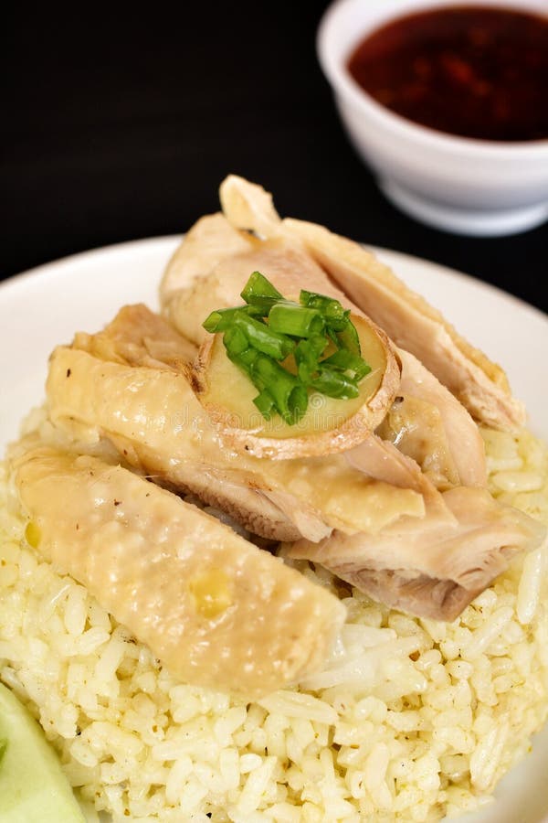 Rice steamed with chicken stock image. Image of delicious 34086227