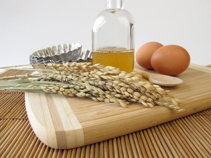 Rice Syrup and Other Baking Ingredients Stock Photo Image of