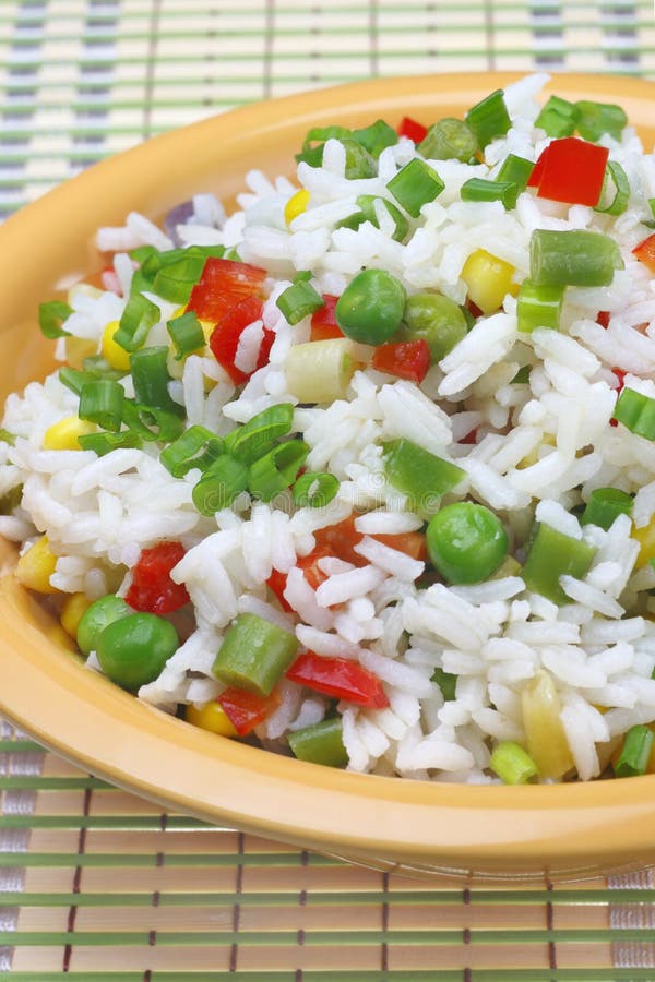 Rice with vegetables stock photo. Image of preparation - 8859284