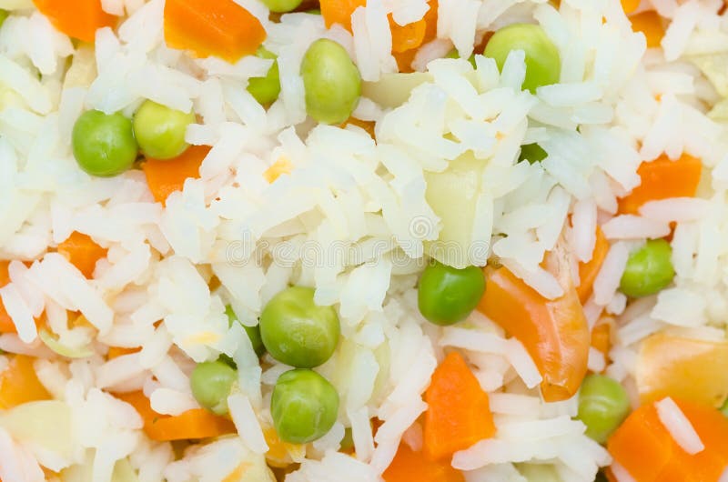 Rice And Vegetables stock photos