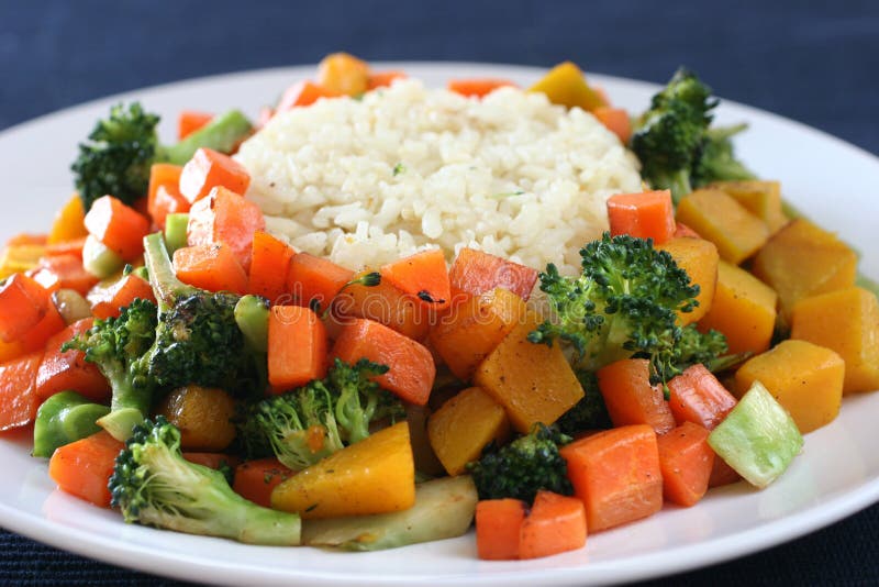 Rice & vegetables