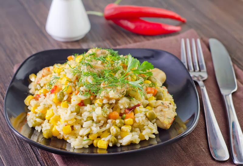 Rice with vegetables