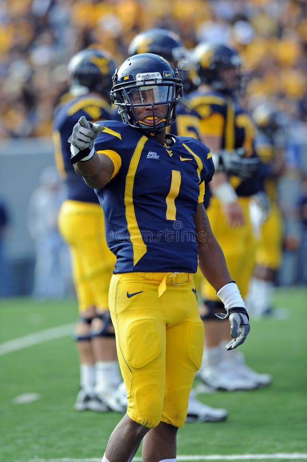Tavon Austin, wide receiver della WVU immagine stock libera da diritti