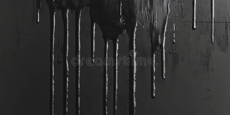 A rich, charcoal grey background with subtle paint drips cascading down the canvas. The contrast royalty free stock photography