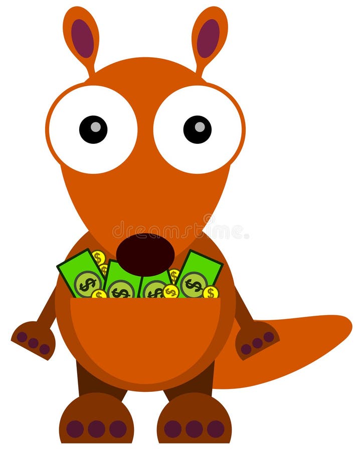 Rich kangaroo stock illustration. Illustration of animal 31478313