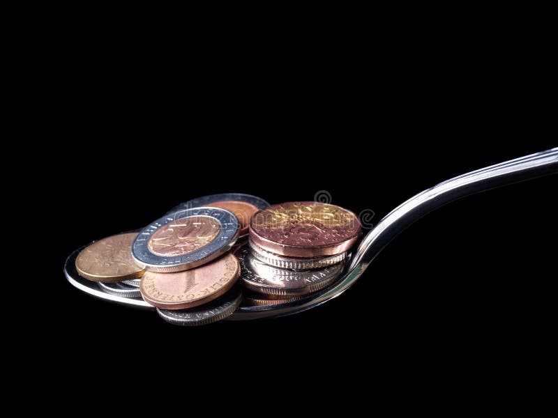 Rich spoon stock photos