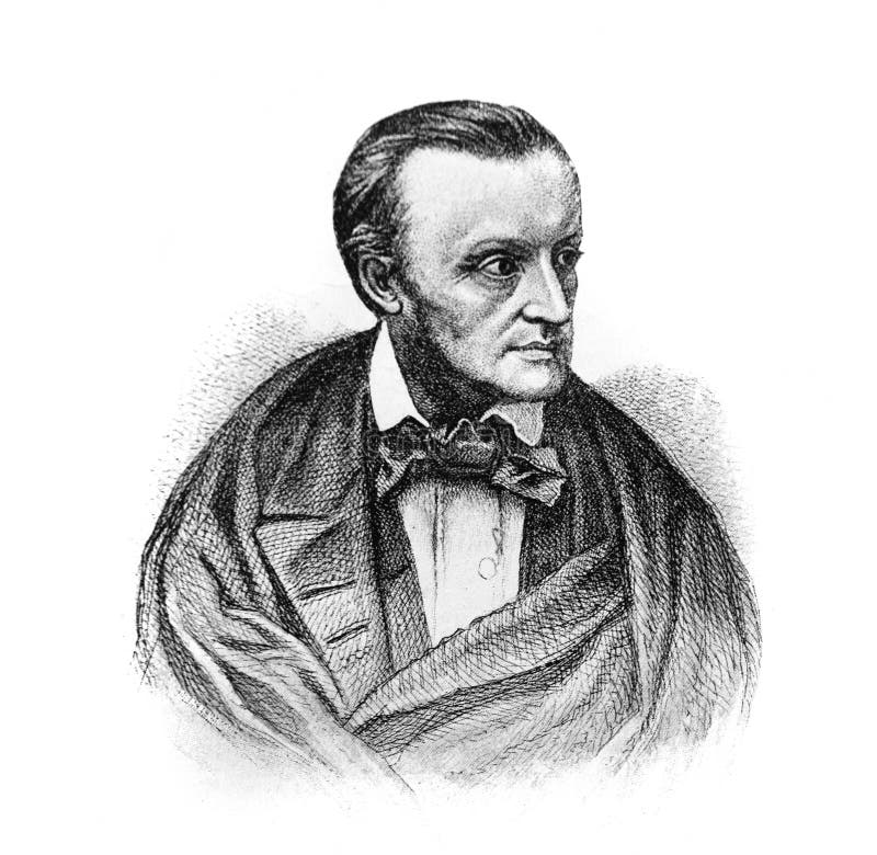 Richard Wagner, Was a German Composer in the Old Book Biographies of ...