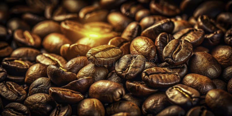 Richly Textured Roasted Coffee Beans A Warm Inviting Visual Feast for Coffee Lovers vector illustration