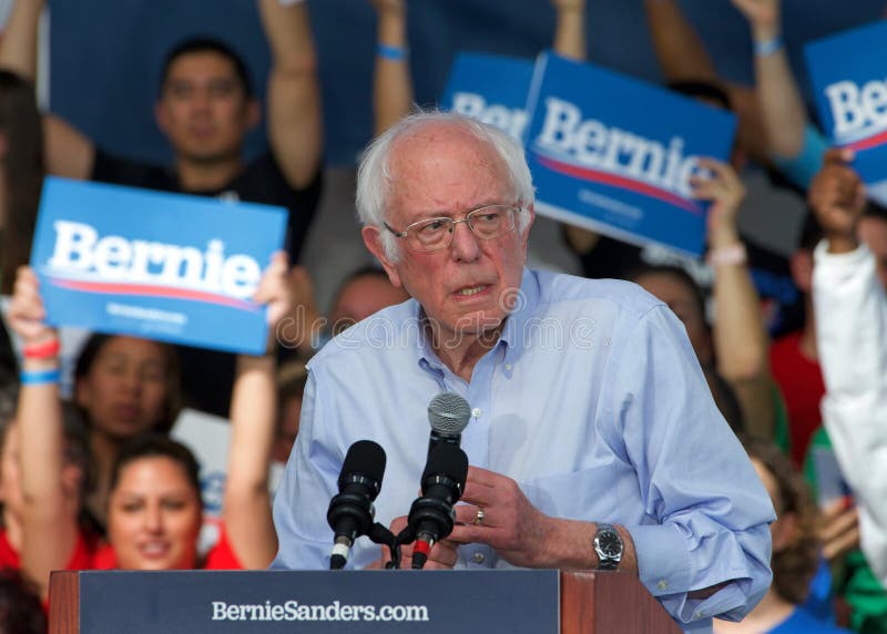 Presidential candidate Bernie Sanders speaking at a rally in Richmond. Richmond, CA - Feb 17, 2020: Presidential candidate Bernie Sanders speaking at a rally in stock photography Presidential candidate Bernie Sanders speaking at a rally in Richmond. Richmond, CA - Feb 17, 2020: Presidential candidate Bernie Sanders speaking at a rally in stock photography