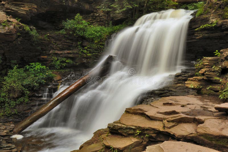 Ricketts Glen State Park Waterfall Stock Photo Image of mountains