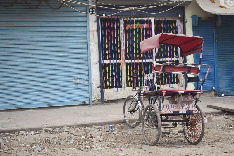 Rickshaw på gatan
