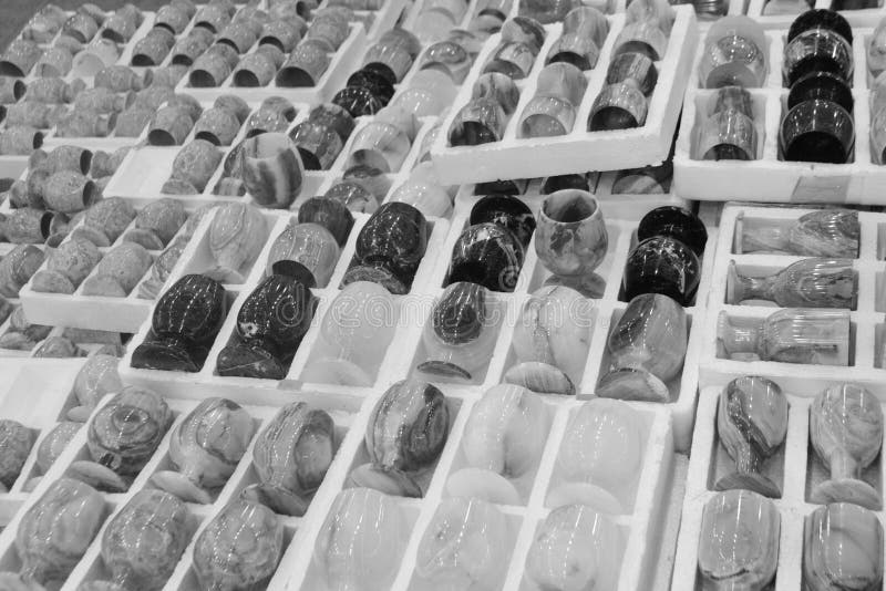Ricordi da onyx nel negozio turco fotografia stock Ricordi da onyx nel negozio turco fotografia stock