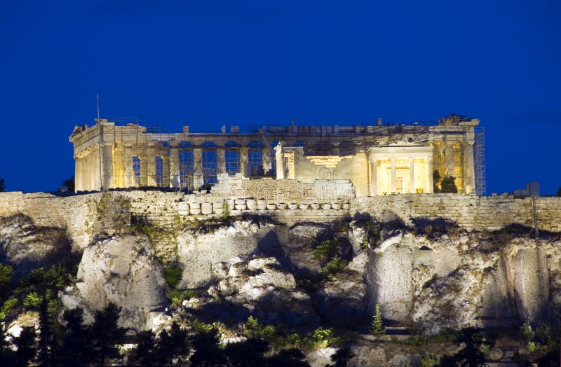 Ricostruzione Atene Grecia dell'acropoli del Parthenon