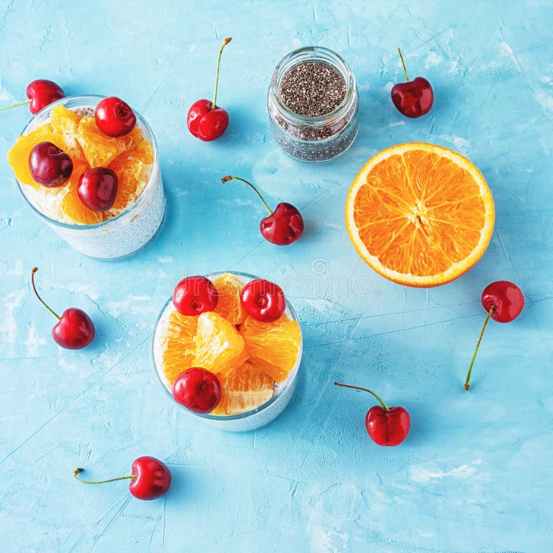 Ricotta Chia Seeds Nutritious Breakfast fotografie stock Ricotta Chia Seeds Nutritious Breakfast fotografie stock