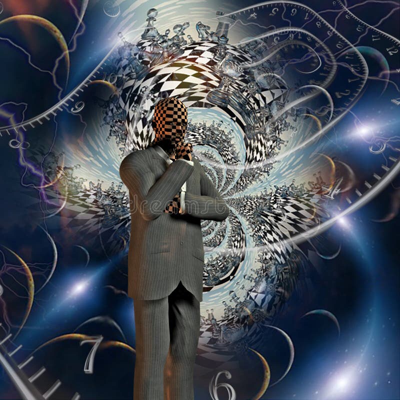 The riddle of Time stock illustration. Illustration of mystery 234027961