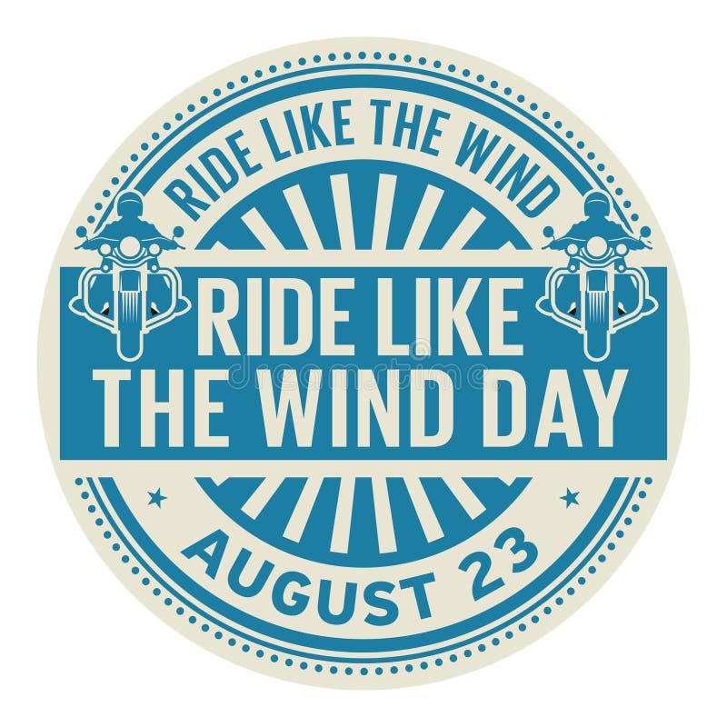 Ride like the wind stock illustration. Illustration of style 18169884