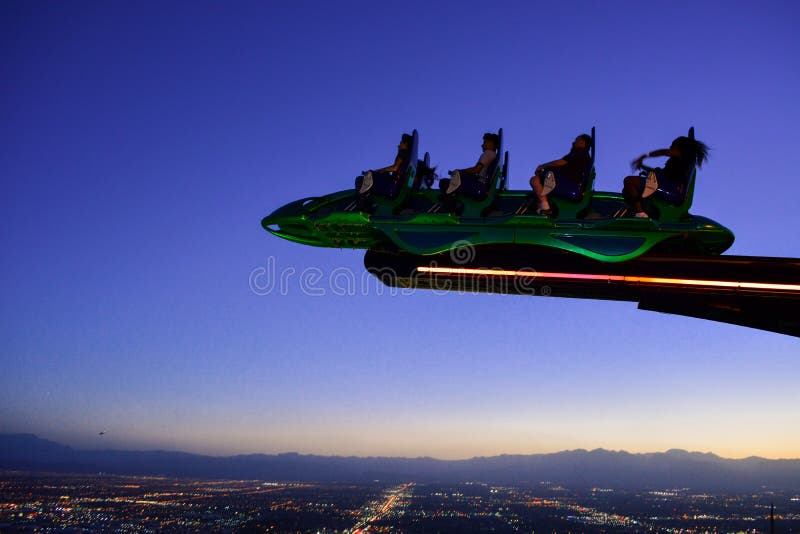 2 Postcards LAS VEGAS, NV~ High Roller Coaster STRATOSPHERE Big Shot 1997-  4x6