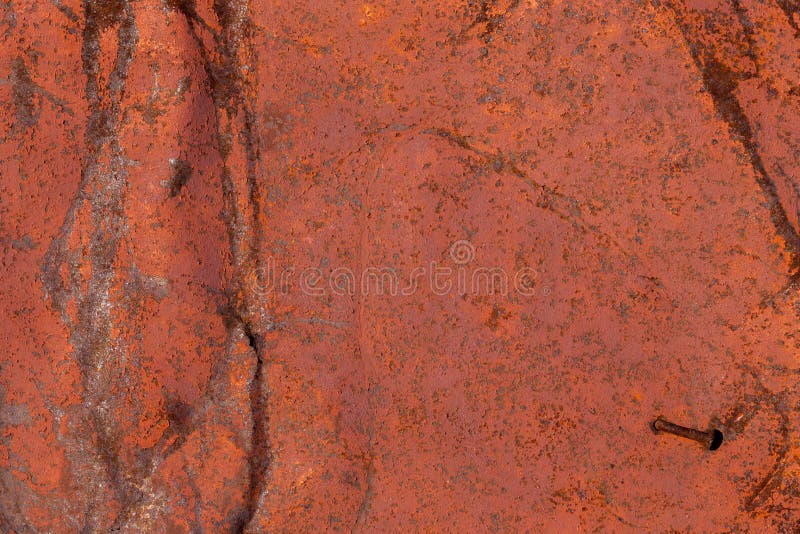 Riden ut grov brun målad metallväggtextur arkivbild Riden ut grov brun målad metallväggtextur arkivbild
