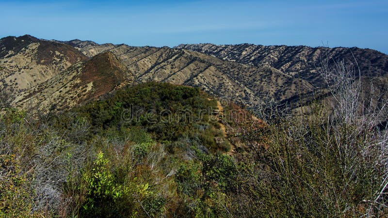 Ridge Trail blu, canyon di freddo di Stebbins fotografia stock Ridge Trail blu, canyon di freddo di Stebbins fotografia stock